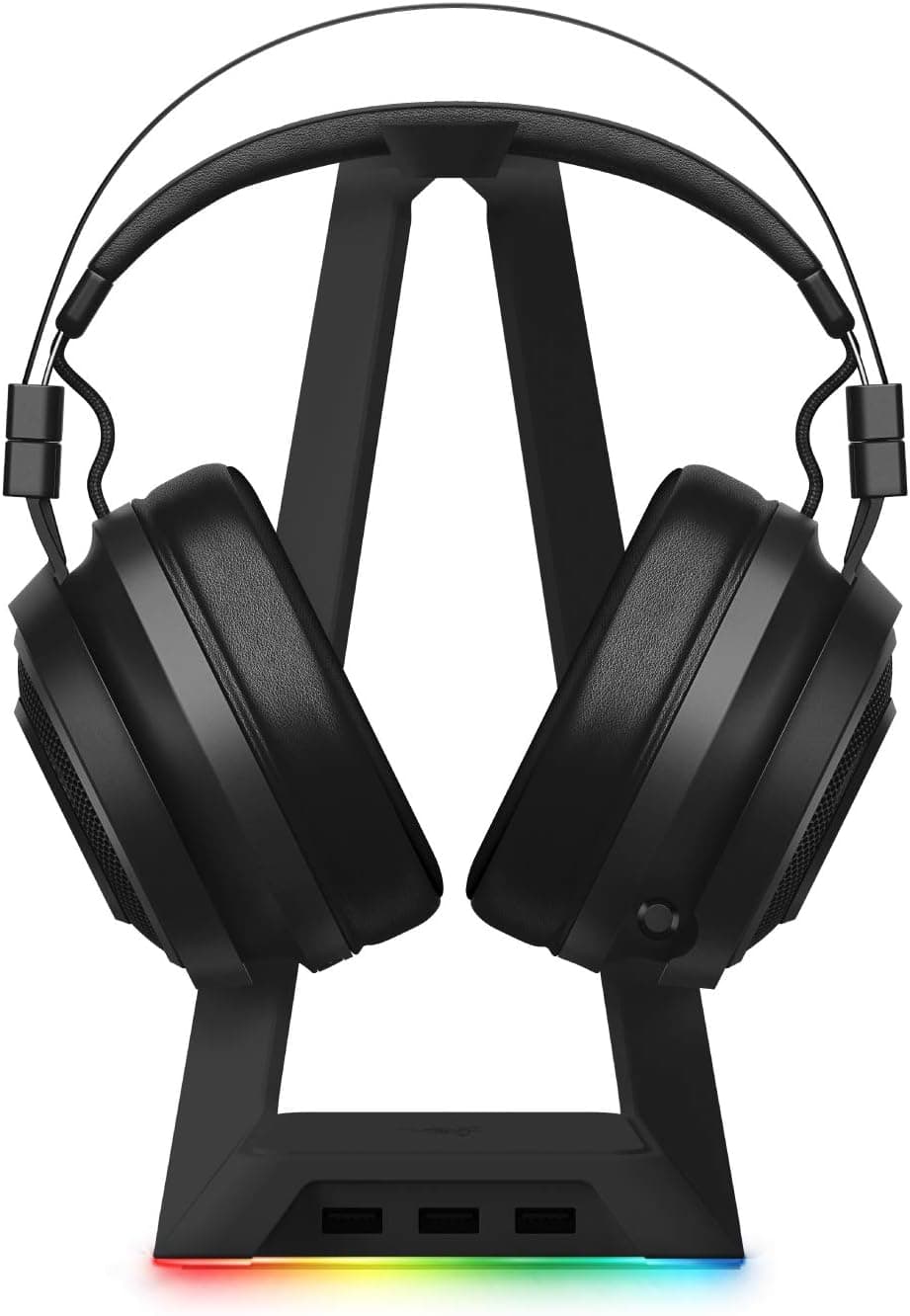 Razer Nari Ultimate Wireless 7.1 Surround Sound Gaming Headset + Base Station Bundle: Classic Black