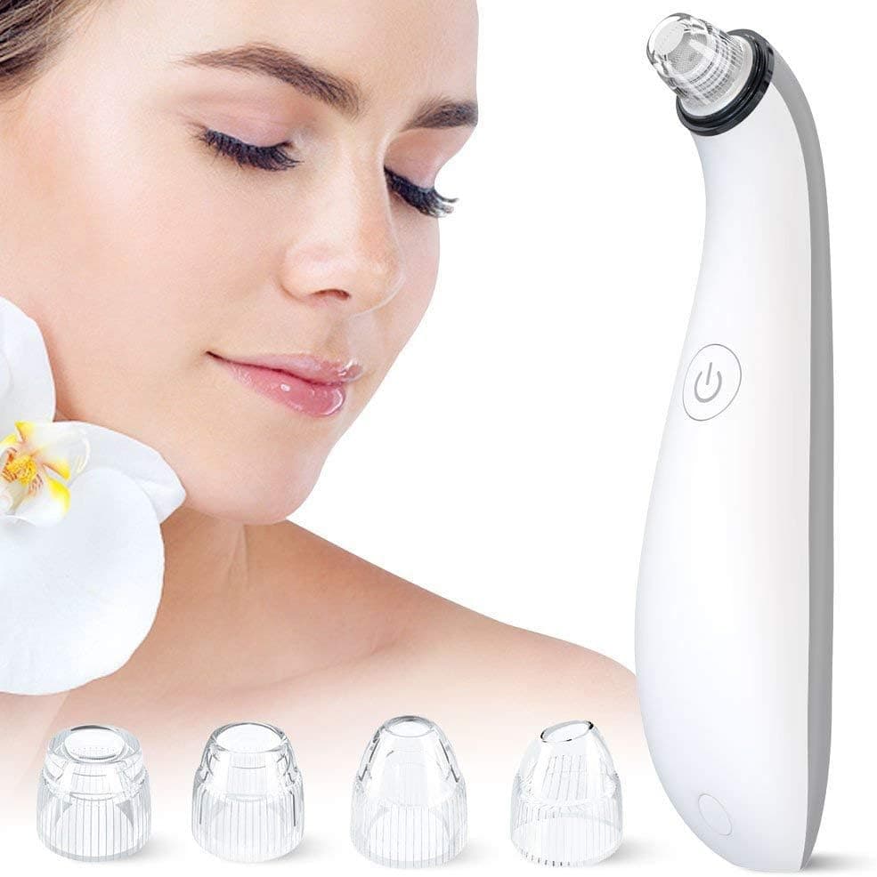 Blackhead Remover, Electric Vacuum Blackhead Removal Peel Tool Extractor Facial Skin Pore Cleaner, USB Rechargeable with 4 Adjustable Suction Power and 4 Replacement Probes