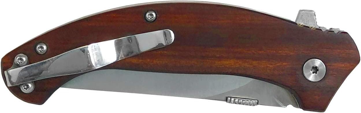ABKT Elite Laramie Folder 3.25 in Blade Sandalwood Handle, Red