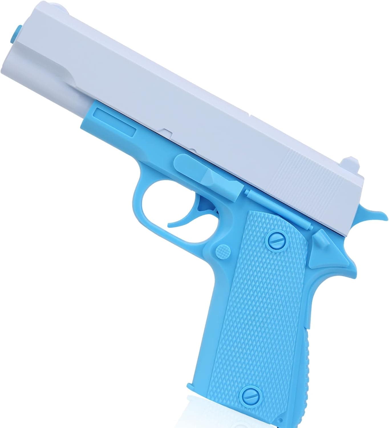 BSFORV Manual Splatter Ball Gun,Gel Splatter Ball Blaster Without Charge,Splat Blaster Toy Pistol Suitable for Backyard Games Gift for Boys, Girls and Adults Ages (Blue)