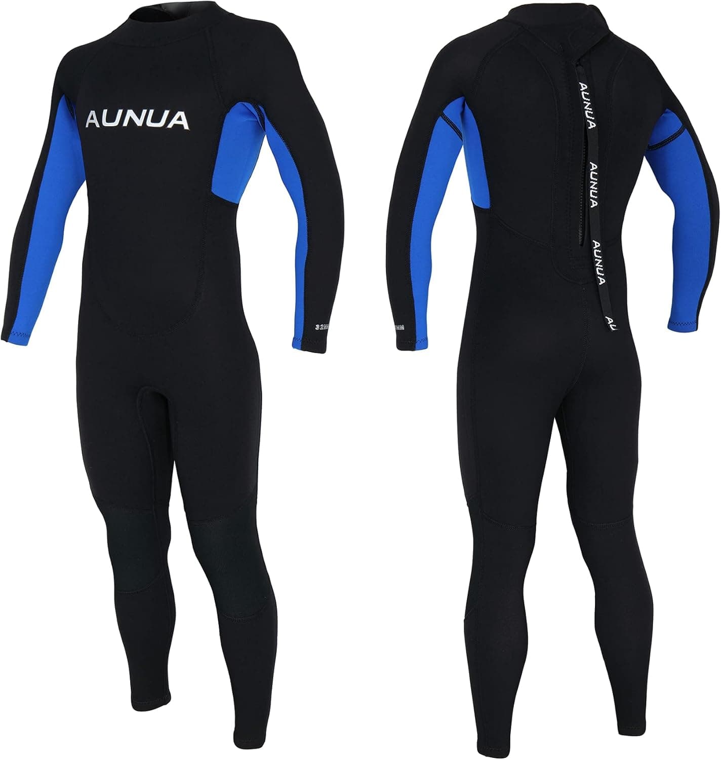 Aunua Youth 3/2mm Neoprene Wetsuits for Kids Full Wetsuit Swimming Suit Keep Warm