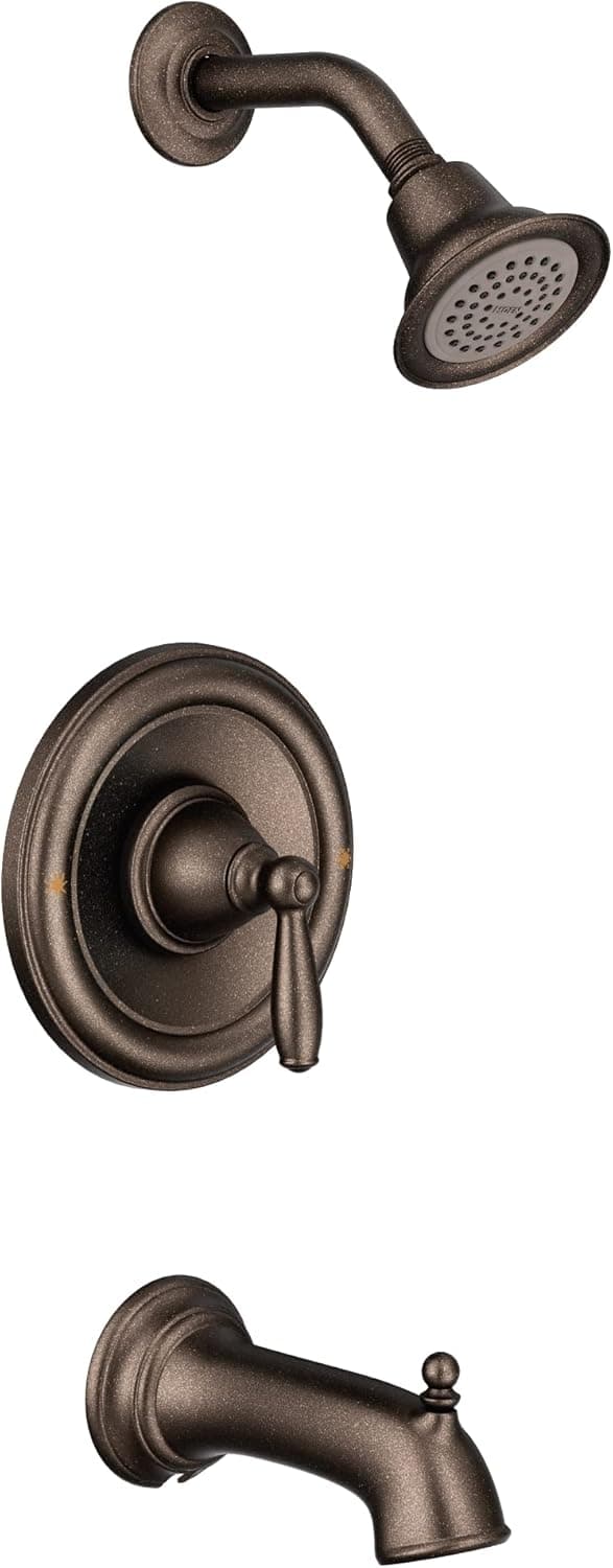 Moen Brantford Oil Rubbed Bronze Posi-Temp Pressure Balancing Shower Valve Trim Kit Valve Required, T2153ORB
