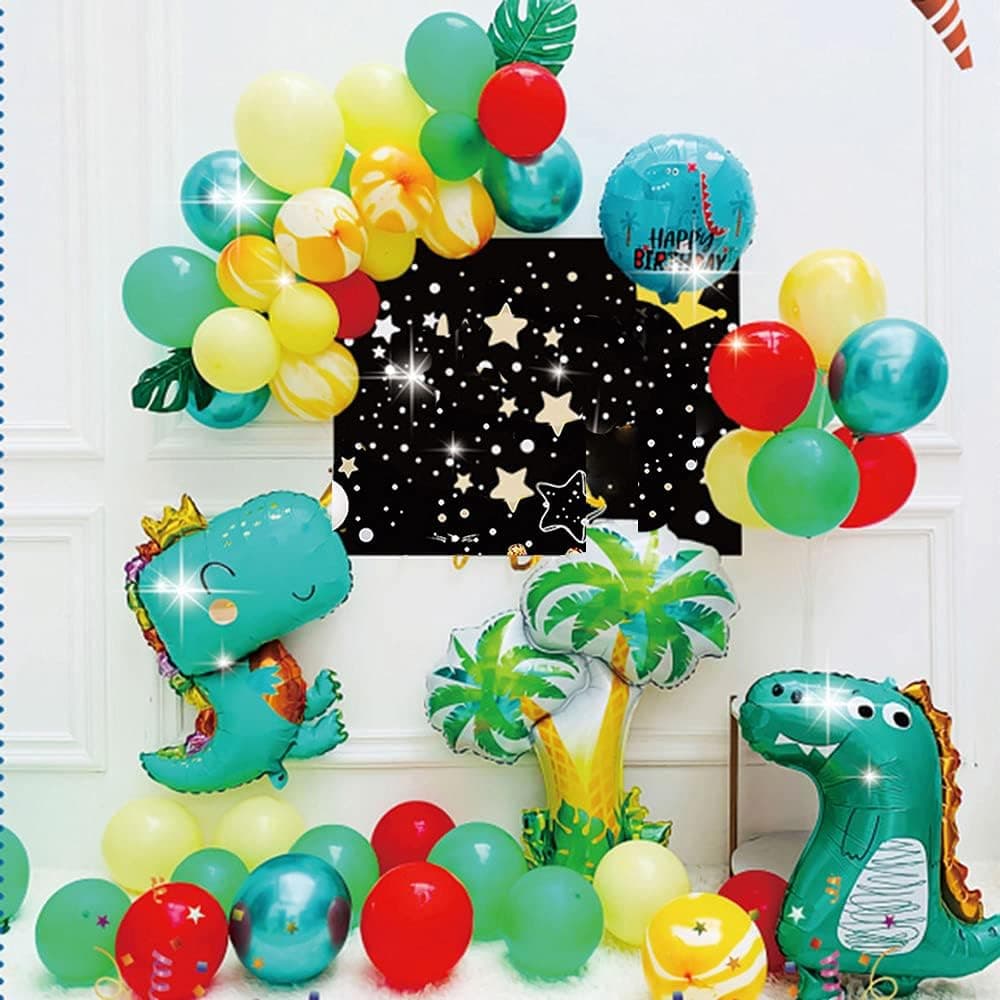 Dinosaur Birthday Party Balloons Decorations for Boys Party, Large Dino Balloons Party Supplies (Set)