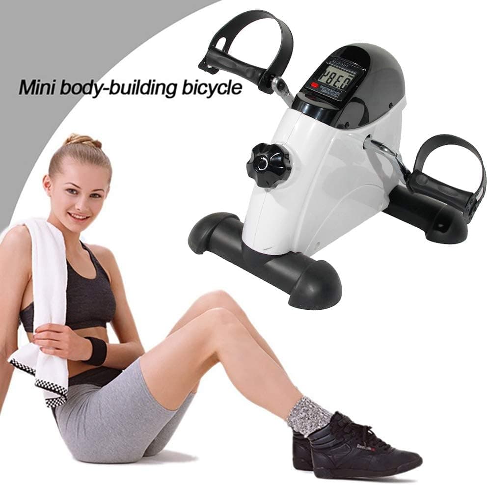 Soges Pedal Exerciser Mini Exercise Bike Indoor Cycle Bike for Foot and Hand Training Workout with LCD Display, up to 220LBS
