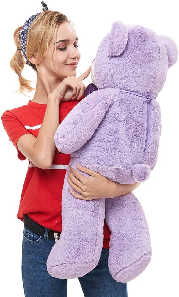 31 Inches Maogolan Adorable Plush Teddy Bear Stuffed Animals Soft Teddy Bears for Girlfriend Children (31 Inch Purple)