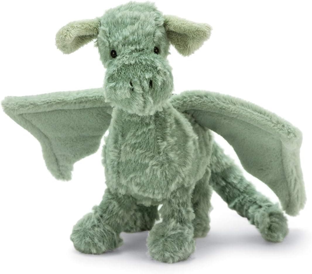 Jellycat Drake Dragon Stuffed Animal, Little, 10 inches