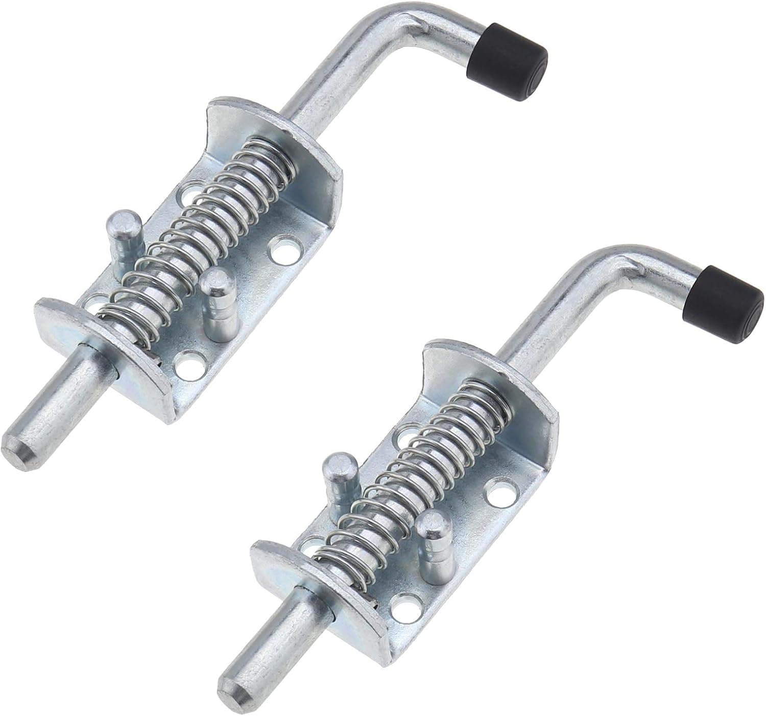 2Pcs Spring Barrel Bolt, Utility Trailer Garage Barn Accessories Heavy Duty 165x120mm -Universal (Left or Right)