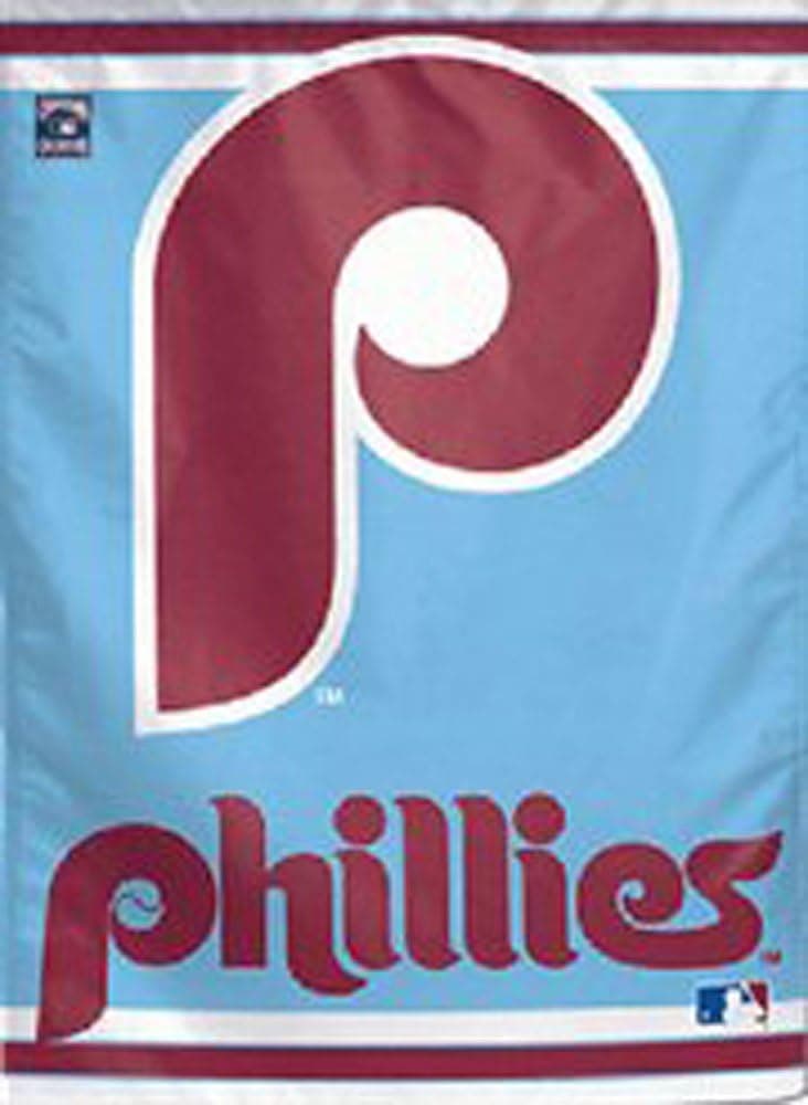 WinCraft MLB Philadelphia Phillies Retro Logo Garden Flag, 11"x15", Team Color