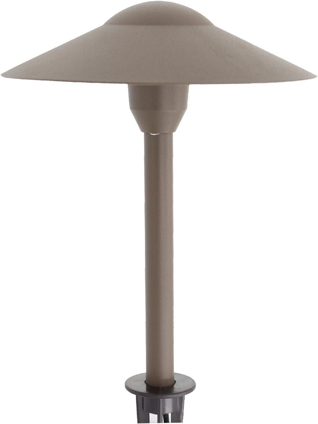 Lumina Lighting Low Voltage Landscape Cast-Aluminum Path & Area Light W/ Ground Spike - Bronze PAL0101-BZ 10W JC Bipin G4 Halogen Bulb Included