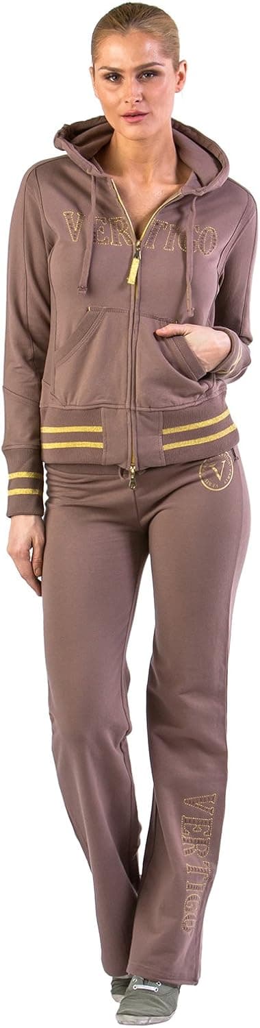 VERTIGO PARIS Women's Logo Cotton Lounge Tracksuit Jog Set