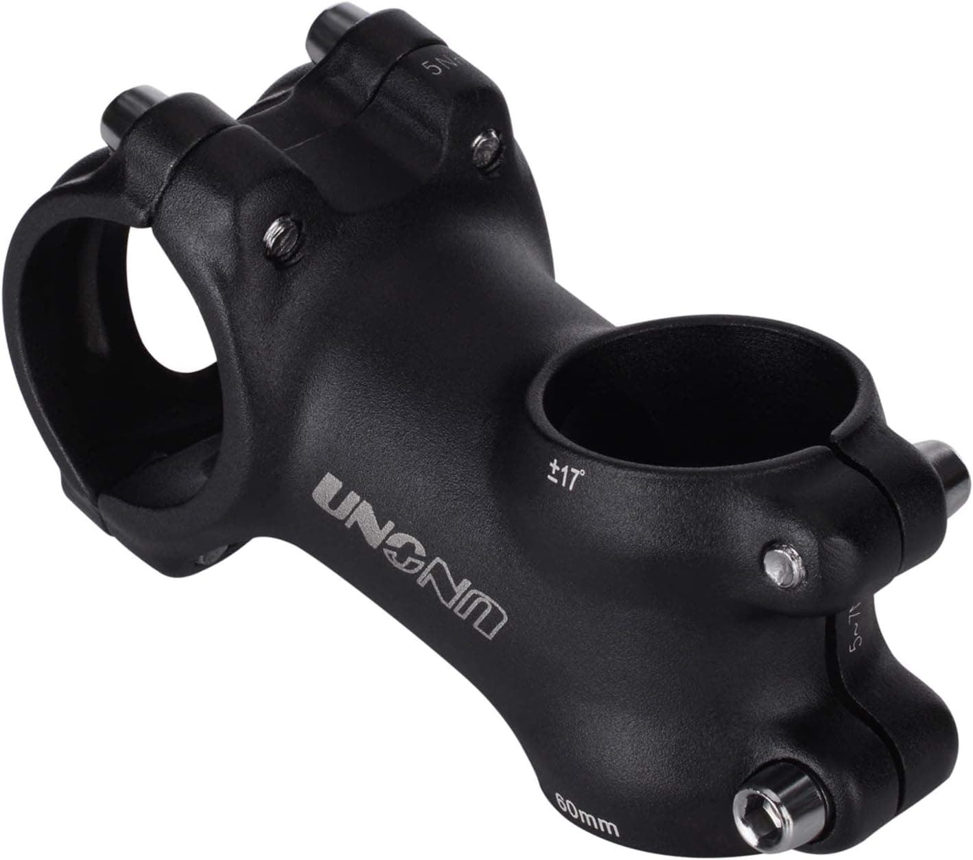 MEISCHE Road Bike Handlebar Stem 60mm Short Stem 17 Degree Stem Riser for Mountain Bike, Road Bike, BMX, MTB