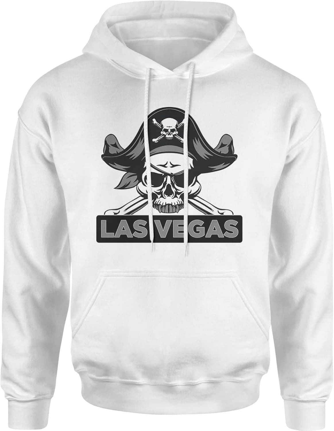 Expression Tees Raider Skull Straight Outta Las Vegas Unisex Adult Hoodie