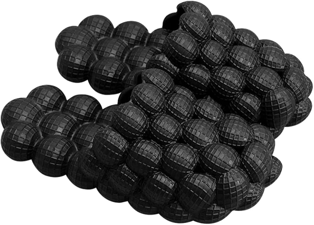 Massage Bubble Slides Slippers for Women Men, Funny Lychee Non-slip Spa Slippers,Gym House Slippers Shower Bedroom Slippers, Soft Pillow Stress Relief Slide,Reflexology Sandals for Ladies slides