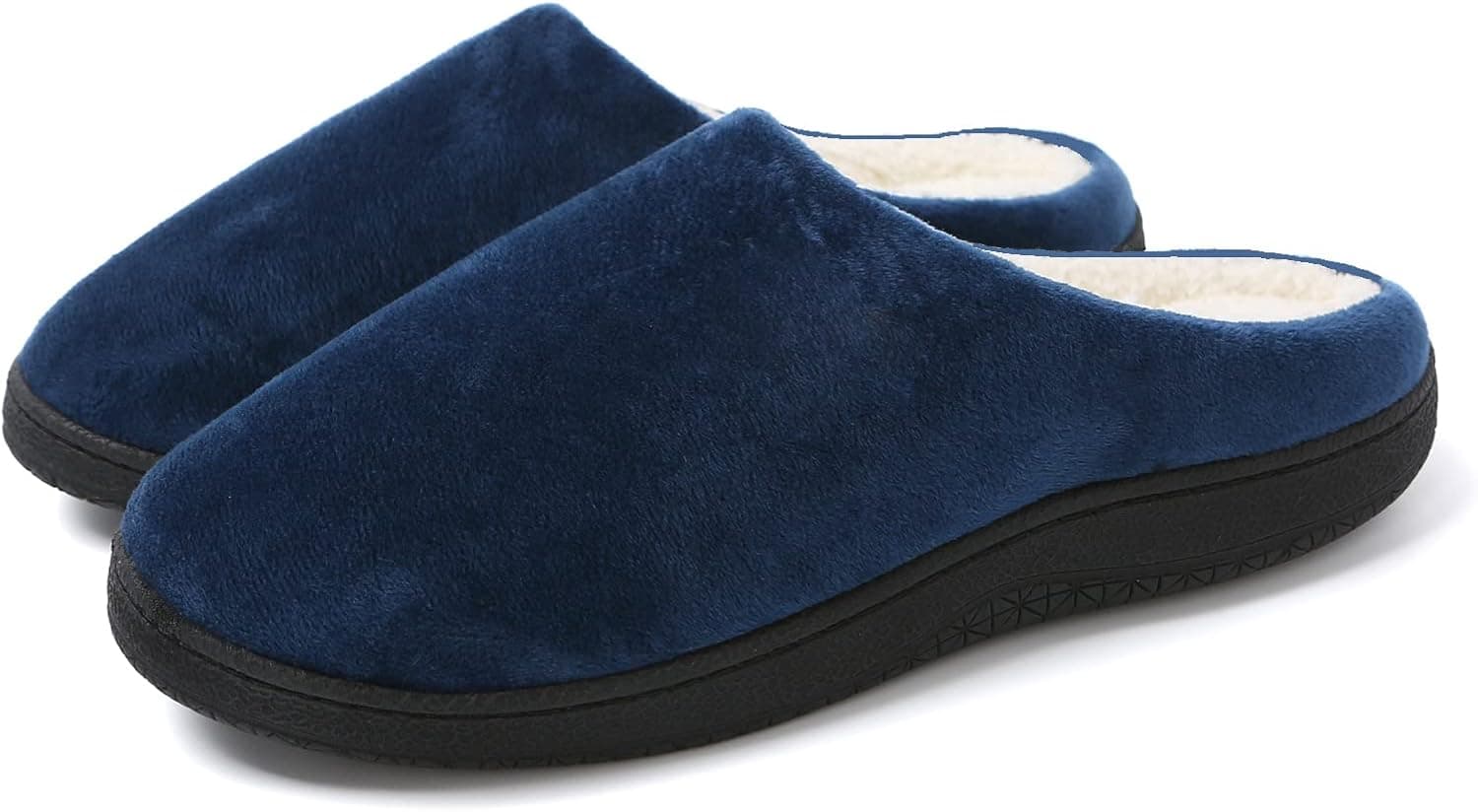 Ninestep Memory Foam House Slippers for Men with Fluffy Lining,Comfortable Indoor and Outdoor Male Shoes with Best Arch Surpport