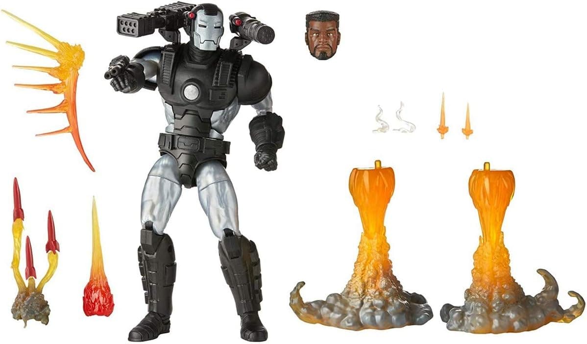 Marvel Hasbro Legends Series 6-inch Collectible Action Figure Deluxe War Machine Toy, Premium Design and 8 Accessories