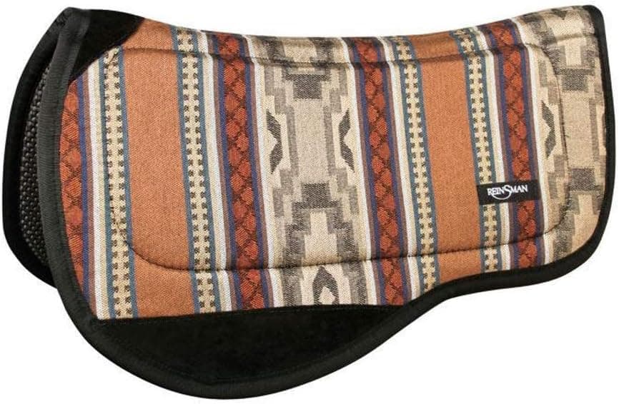 Reinsman Durable Contoured Trail Saddle Pad for Horse - Tacky Too Bottom, Corral Beige