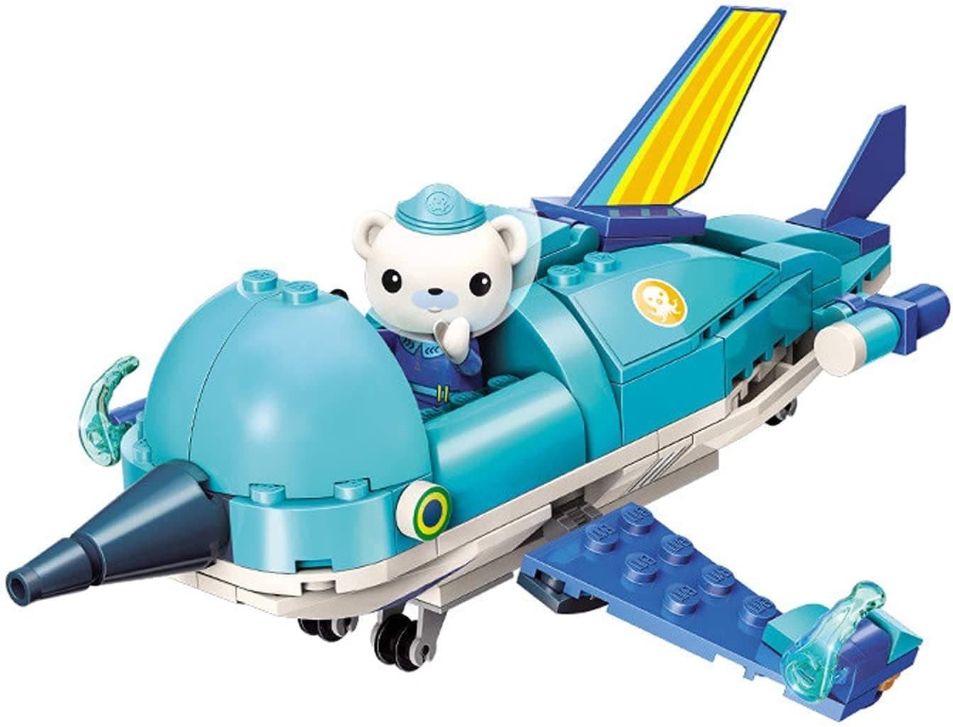 116pcs/set Octonauts Building Block Set Toy Captain Barnacles GUP -- R Sailfish Vehicle Building Brick Set