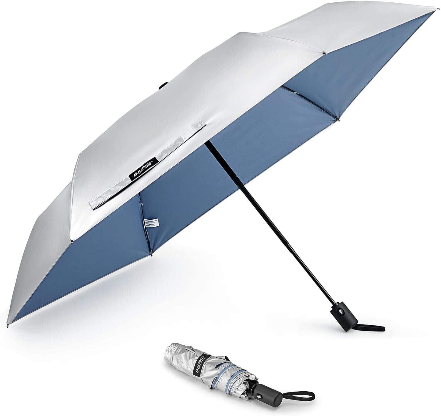 G4Free Small Mini UV Protection Travel Umbrella, Ultra Lightweight Auto Open Close Compact Sun Blocking Umbrella for Women