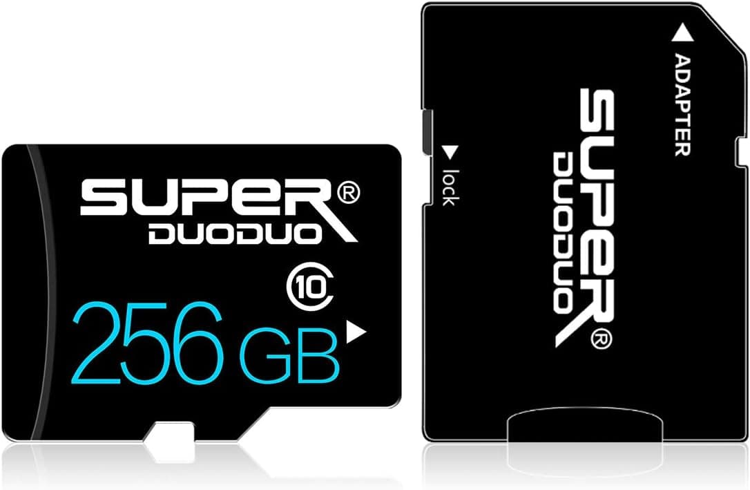 256GB Memory Card Class 10 Card MicroSD Card Compatible Computer Camera and Smartphone,TF Memory Card with SD Card Adapter(256GB)
