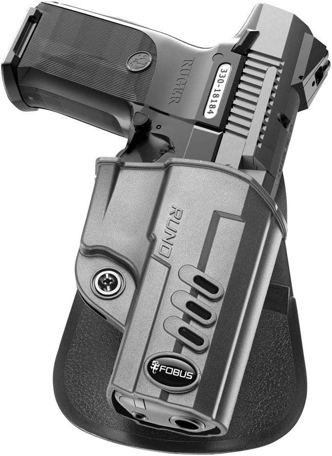 Fobus RUND Evolution Holster for Ruger SR40, SR40c, SR9 & SR9C, Right Hand Paddle , Black