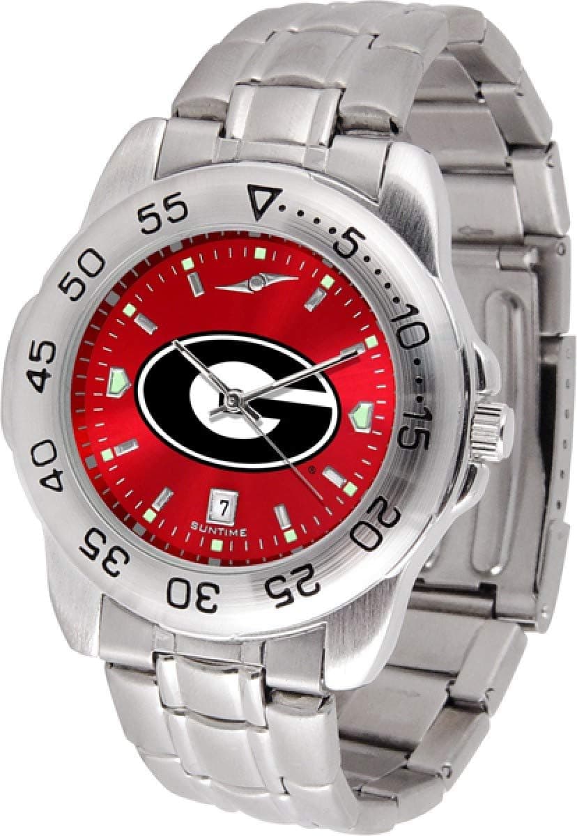 Georgia Bulldogs Stainless Steel Men's Sport Watch