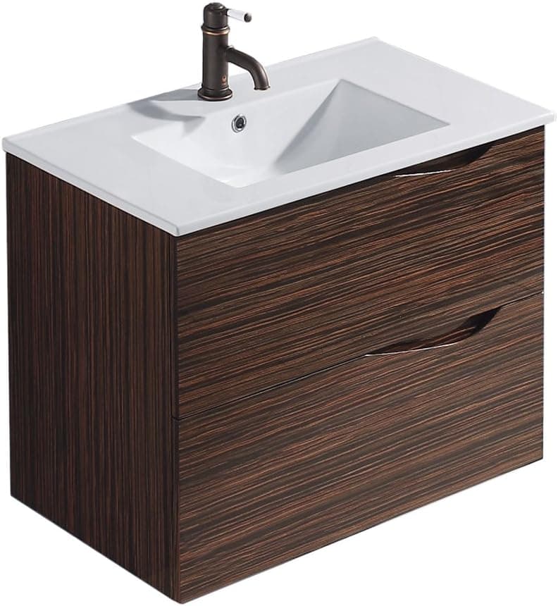 VIGO VG09038109K1 32 -inch Espresso Mayan Single Bathroom Vanity