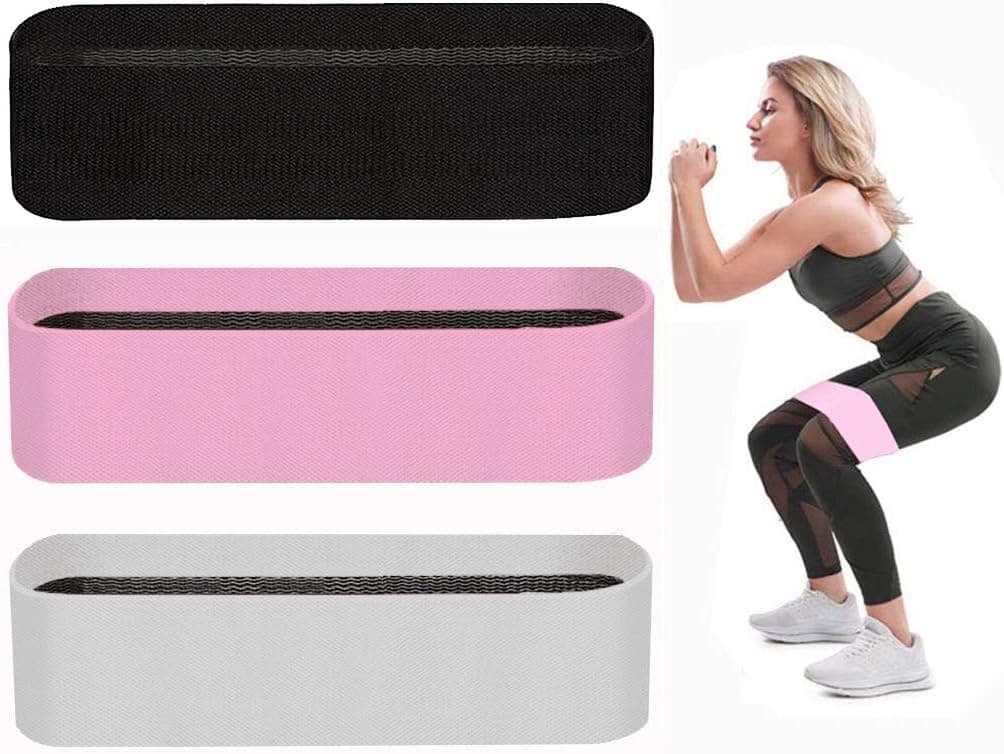 NOOFORMER Resistance Bands for Legs and Butts Booty Bands Set - Anti Slip Fabric Exercise Workout Hip Resistance Loop Band for Women Men