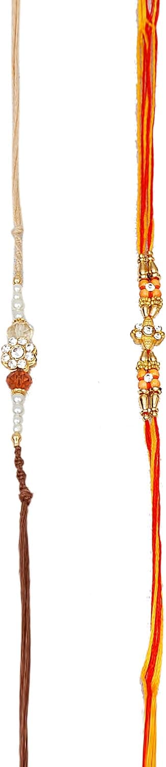 Set of Two Rakhi Thread, Raksha bandhan Rakhi for Your Brother (Design 4)