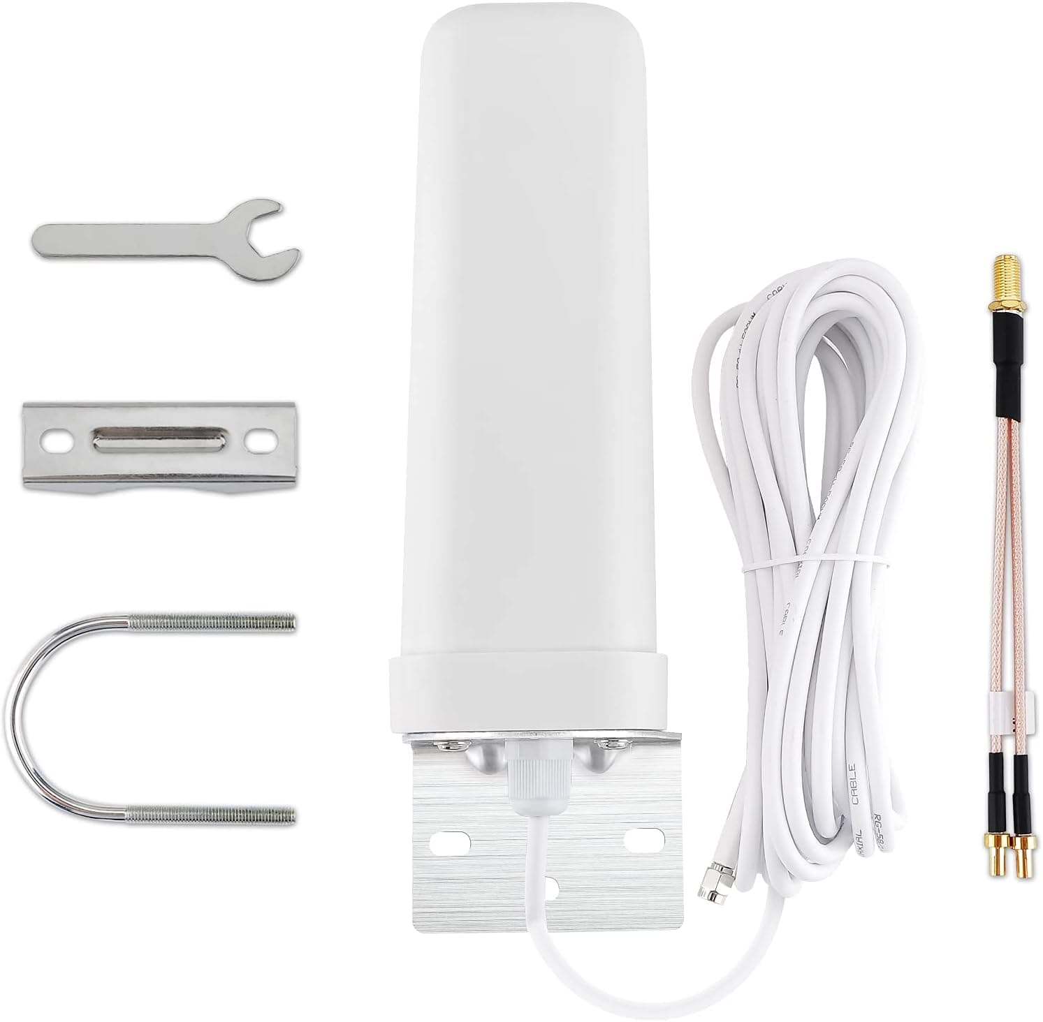 4G LTE Antenna: 4G Antennas Outdoor Dual SMA Male 3G / 4G / LTE Omni-Directional SMA Antenna for Router Mobile Hotspot Wireless Home Phone