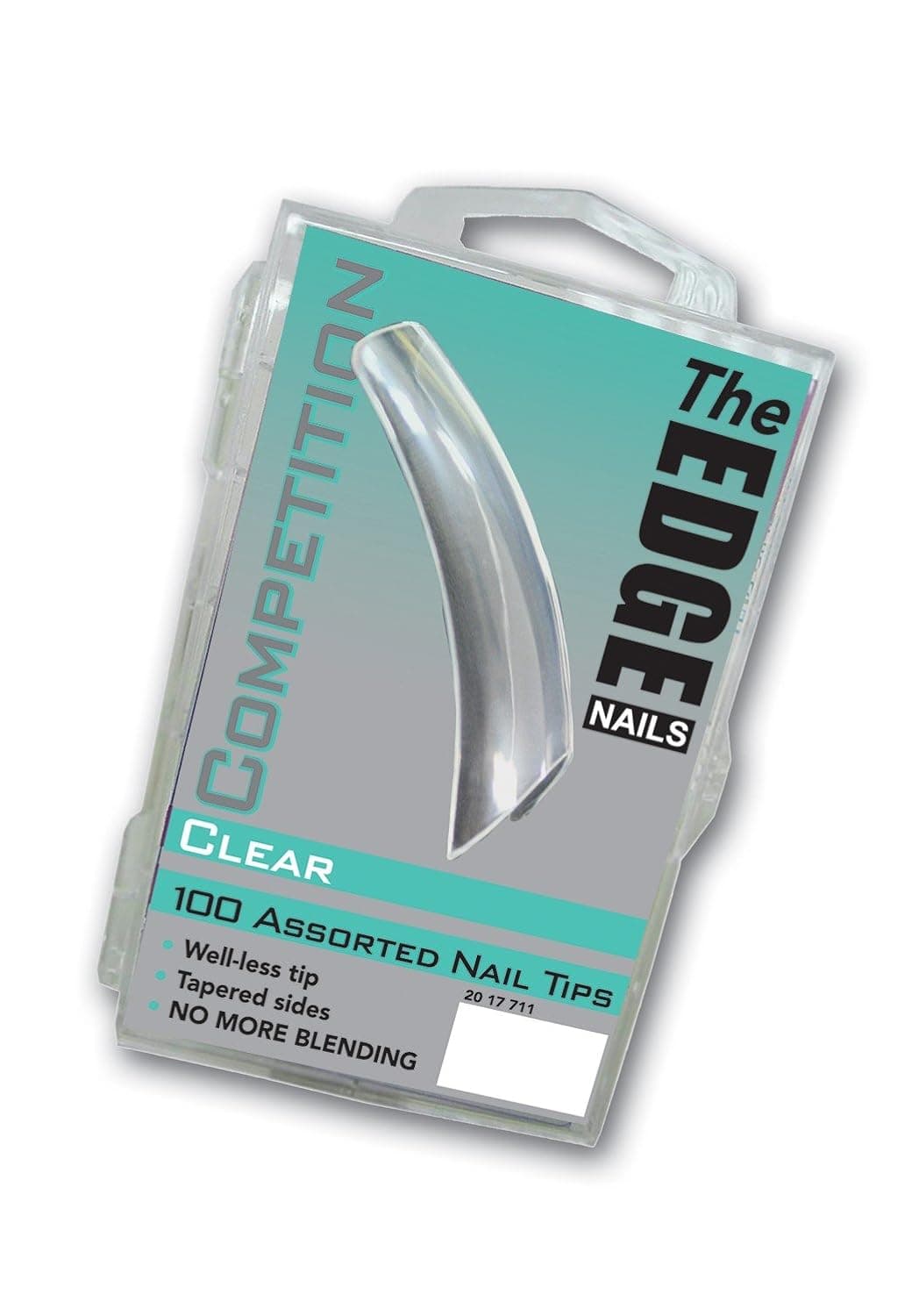 The Edge Clear Competition Nail Tip - Pack of 100