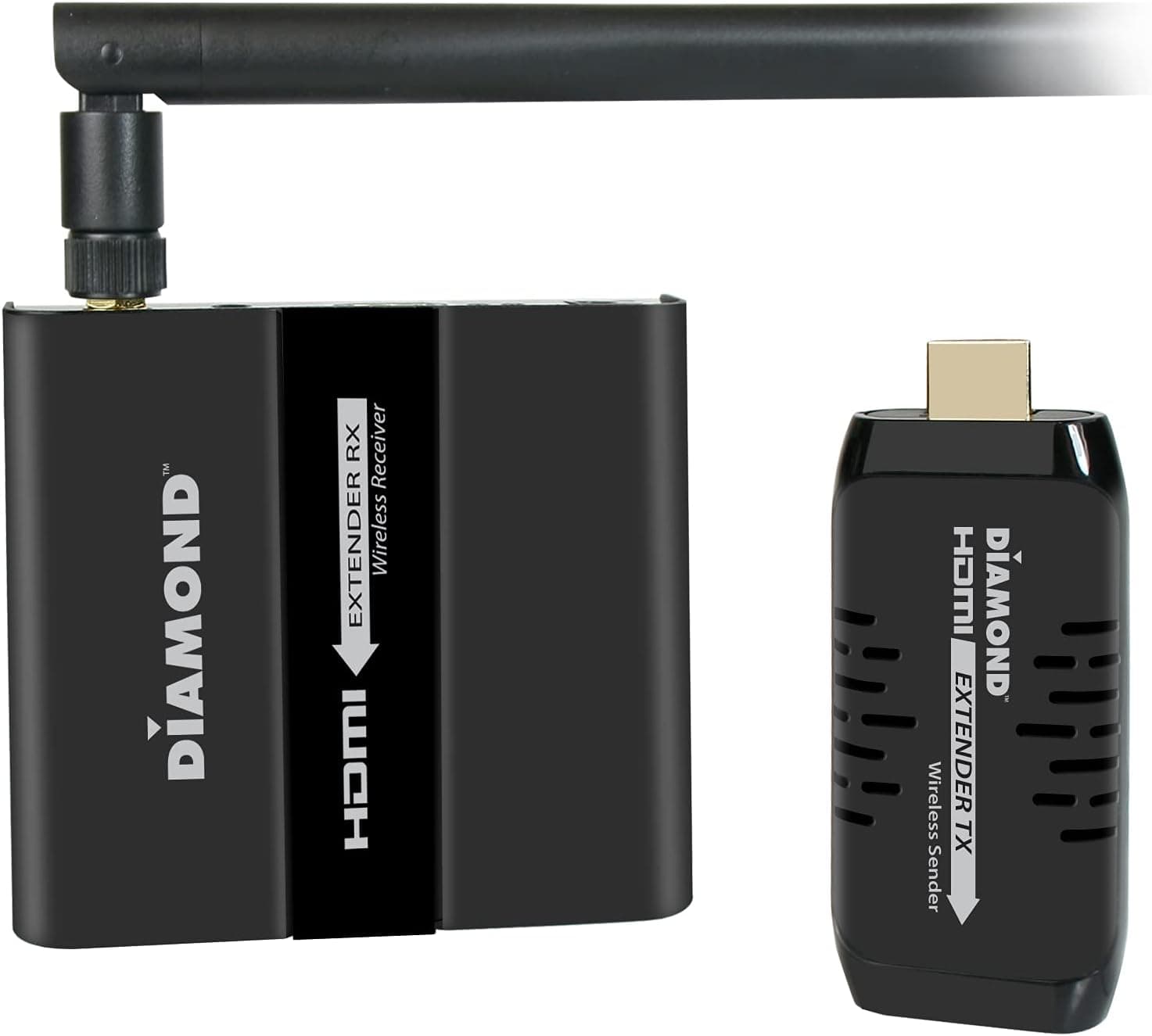 Diamond Wireless HDMI Extender Kit, TV Transmitter & Receiver for HD 1080p, Stream Video content from: Laptops, PC, Cable box, Satellite box, Blu-ray, DVD, PS3, PS4, Xbox 360, Xbox One (VS100), Black