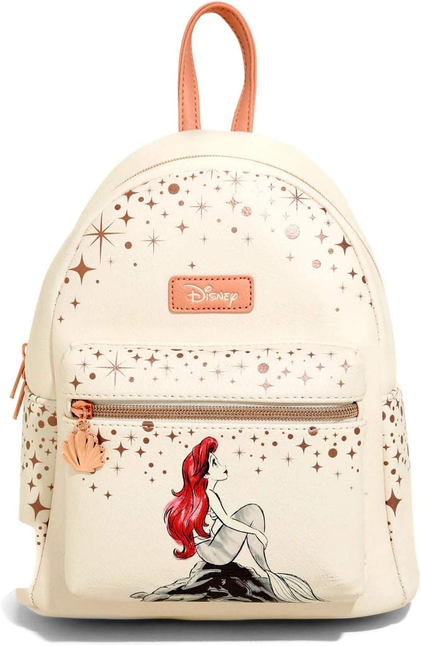 Loungefly Disney The Little Mermaid Ariel Rose Gold Mini Backpack