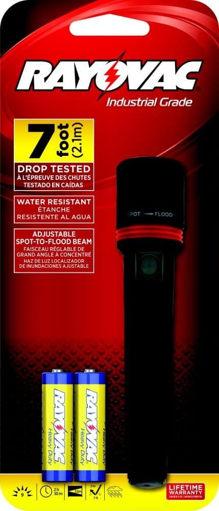 Rayovac Roughneck Flashlight, R2AA-BA