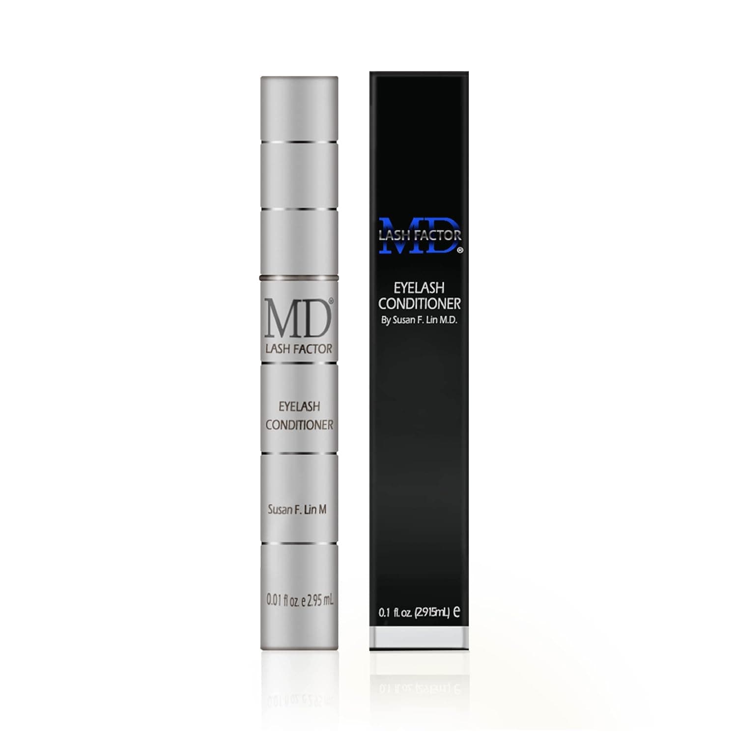 MD Lash Factor Eyelash Growth Conditioner - Enhances Your Natural Lashes for Fuller, Longer & Denser Look - Eye Lash Enhancer for Women - 0.1 Fl Oz/14ml - 3 Month Supply