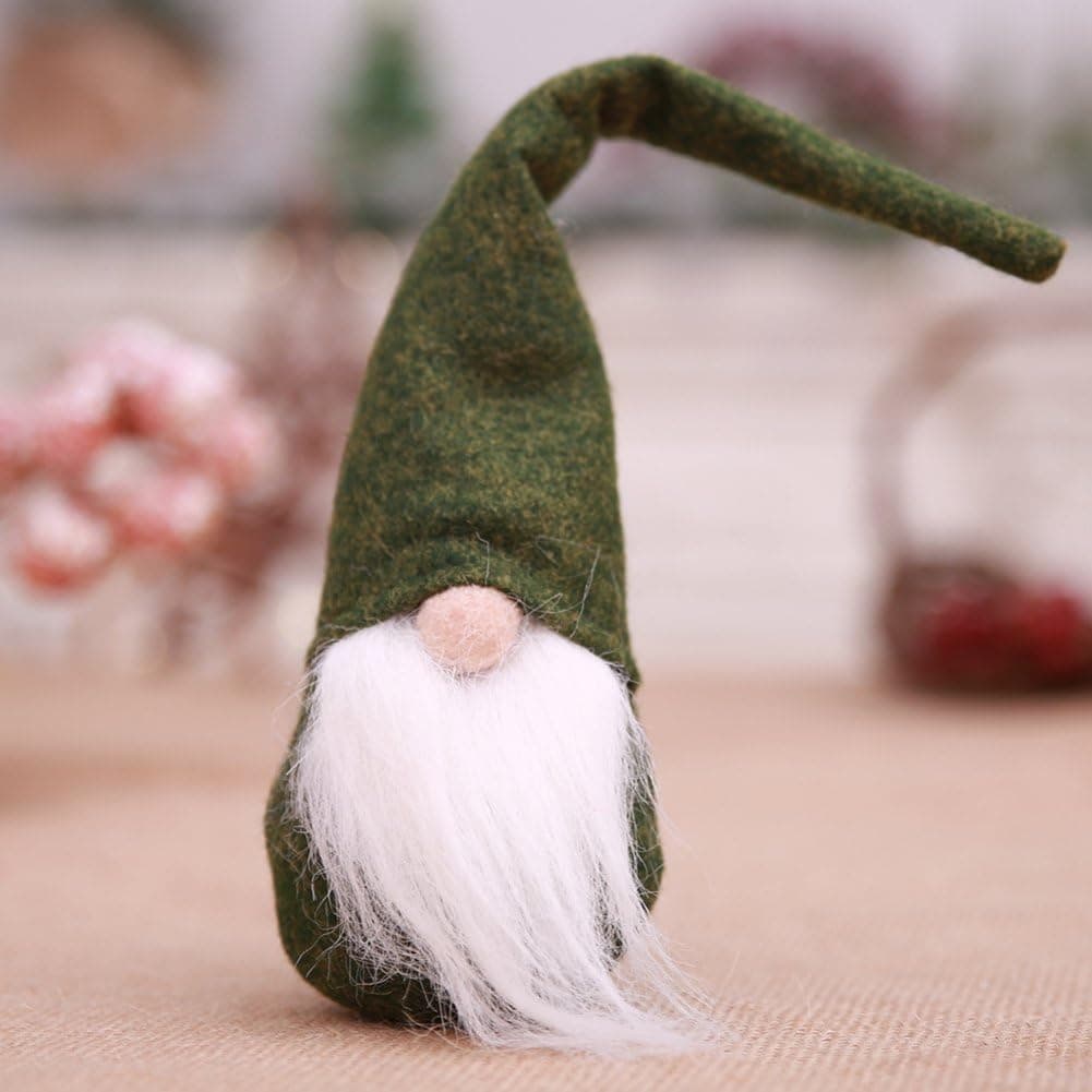 URMAGIC Christmas Gnomes,Unique Xmas Ornaments,10.6inch Swedish Santa Tomte with Long Hat,Holiday Gnomes,Swedish Christmas Gnomes,Christmas Elf Decoration,Handmade Collectible Dolls