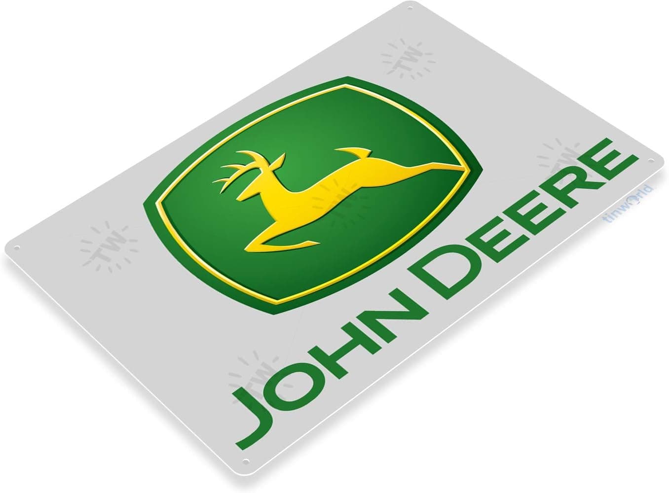 Tinworld TIN Sign 12" x 18" John Deere Tractor Auto Shop Farm Tools Equipment Store Garage B088