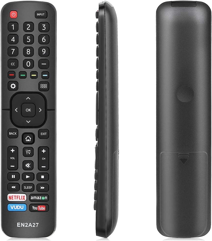 Gvirtue EN2A27 Universal Remote Control for Hisense TV Remote LED ULED LCD UHD HDTV 4K Android Smart TV with Netflix, Amazon, Vudu, You Tube Button