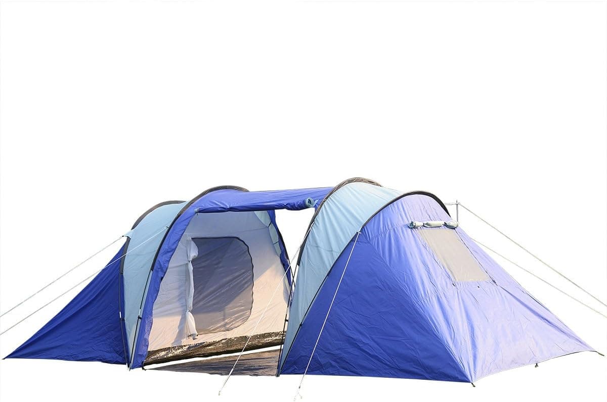 6-8 Person/Man Waterproof Camp 2+1 Room Hiking Camping Tunnel Family Tent