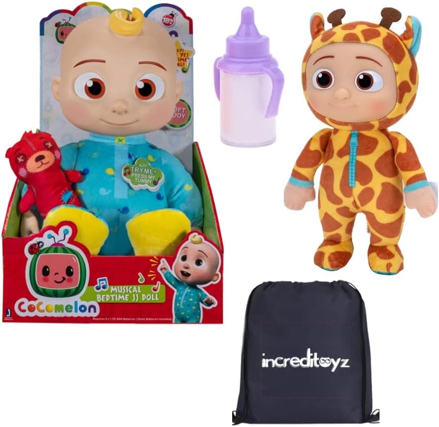Cocomelon Musical Bedtime JJ Doll with Magic Bottle Set