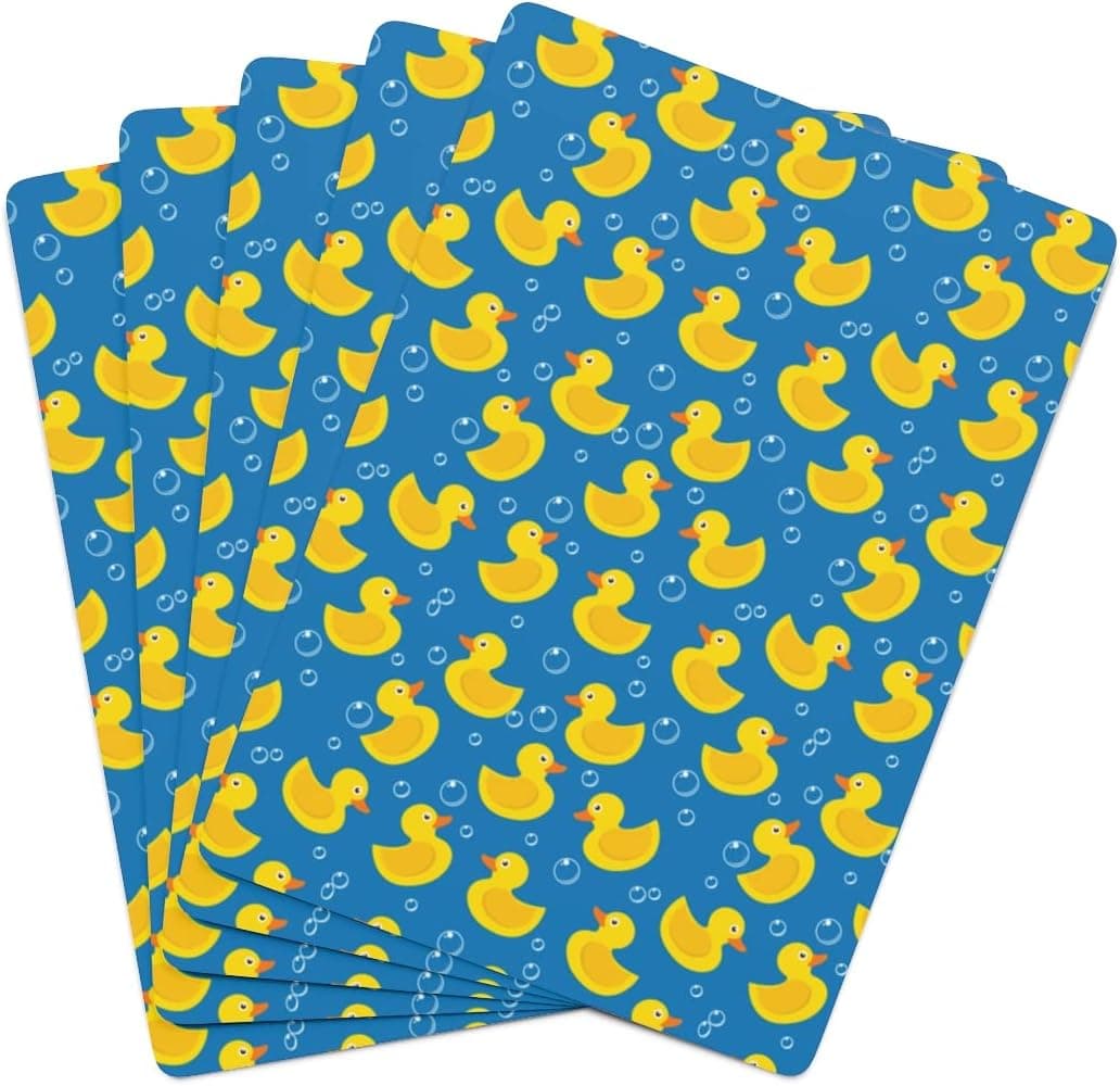 Brian Bula Rubber Duck Playing Cards Unique Poker Cards with Cute Rubber Duck
