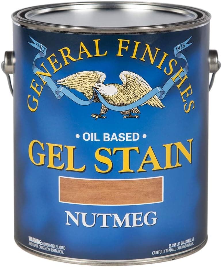 General Finishes Oil Base Gel Stain, 1 Gallon, Nutmeg
