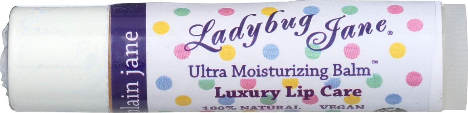 LADYBUG JANE Vegan Plain Jane Lip Balm, 0.14 OZ
