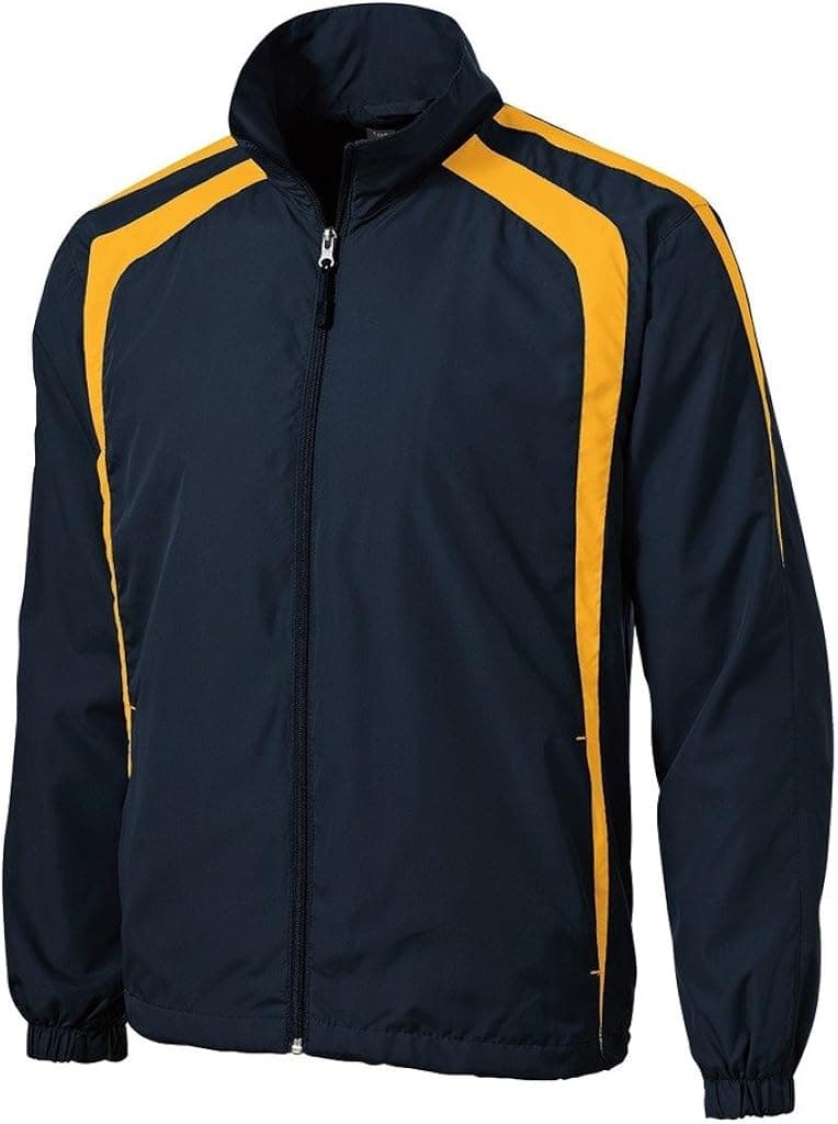 Joe's USA(tm Tall Colorblock Full Zip Raglan Jacket-Navy/Gold-4XLT
