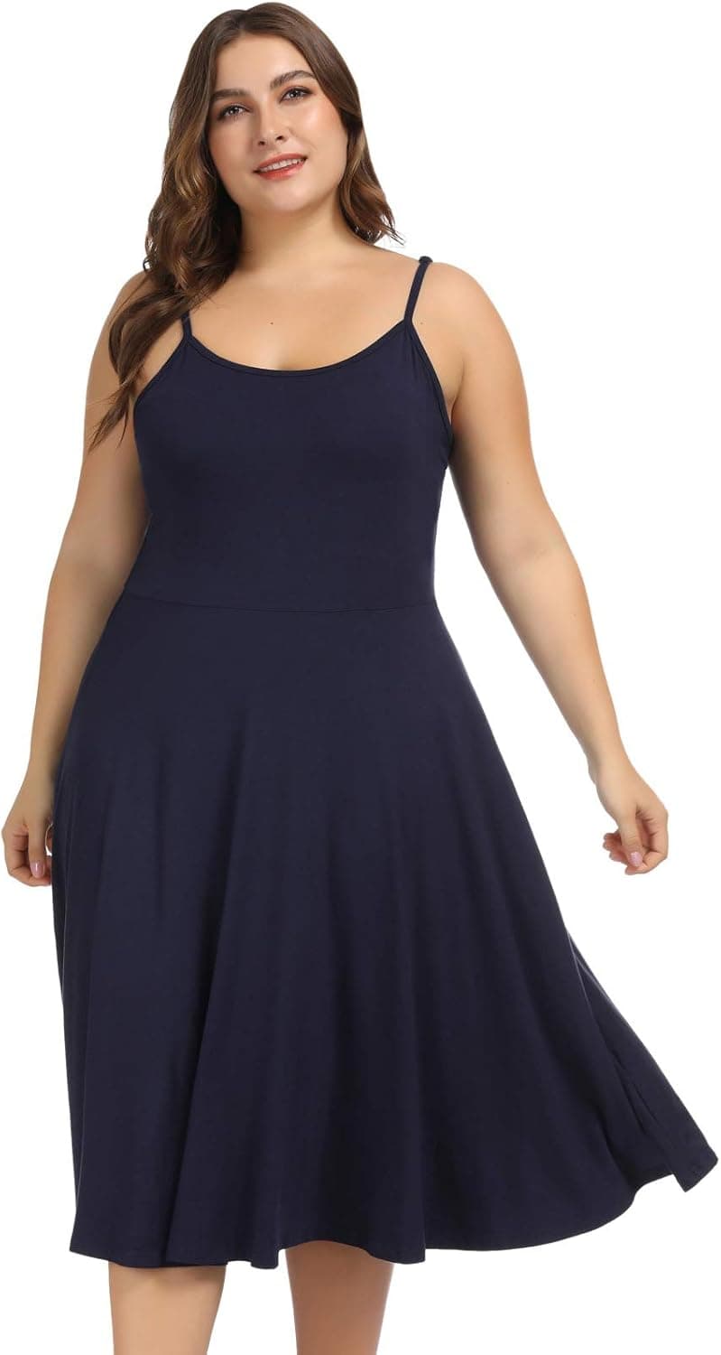 Hanna Nikole Women's Plus Size Soft Nightgowns Full Slip Night Dress Sleepwear Loungewear