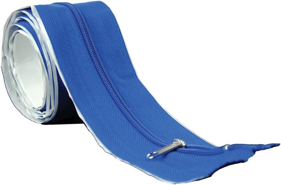 HTGSupply Tarp Zip-Up Self-Adhesive 6.5 Foot Instant Tarp / Tent Zipper