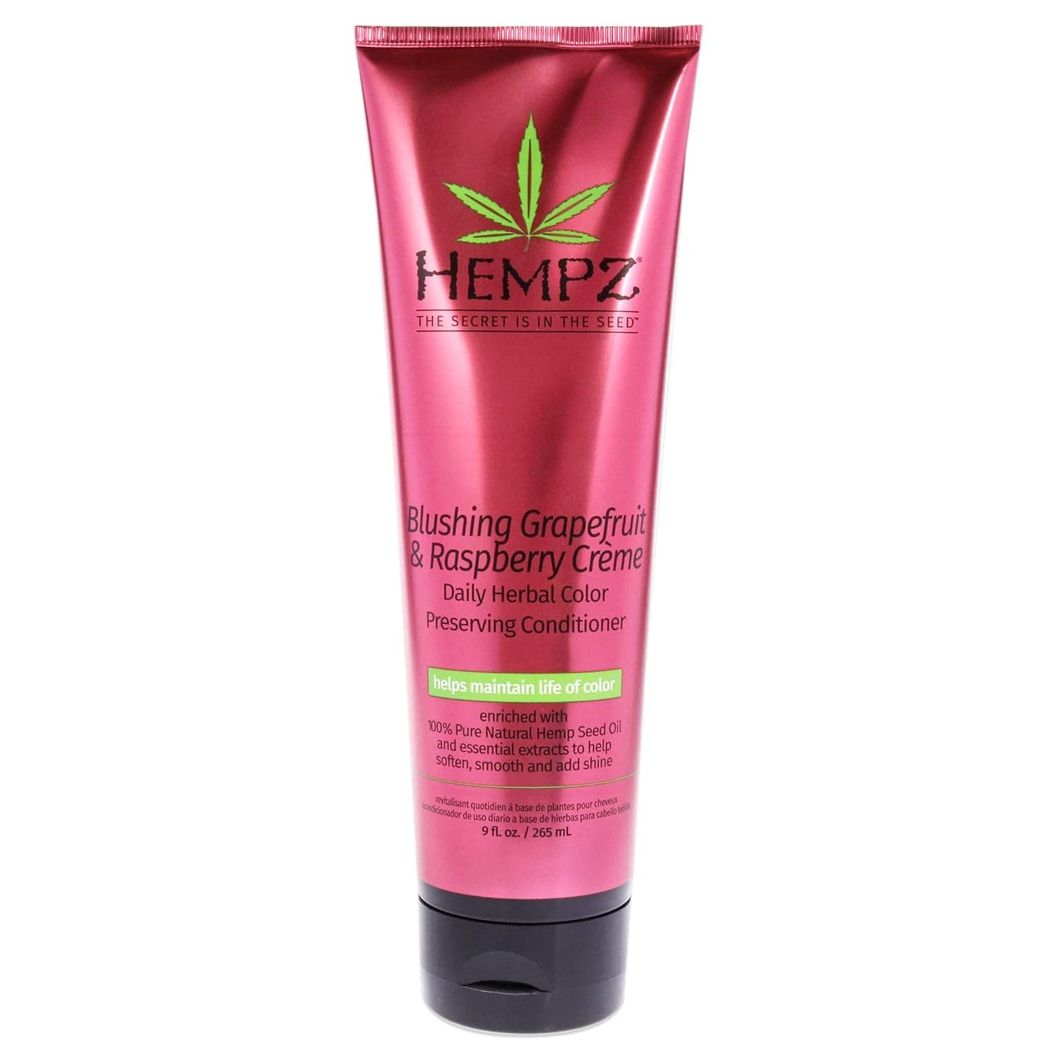 Hempz Blushing Grapefruit & Raspberry Creme Color Preserving Herbal Conditioner, 9.0 Ounce , pink