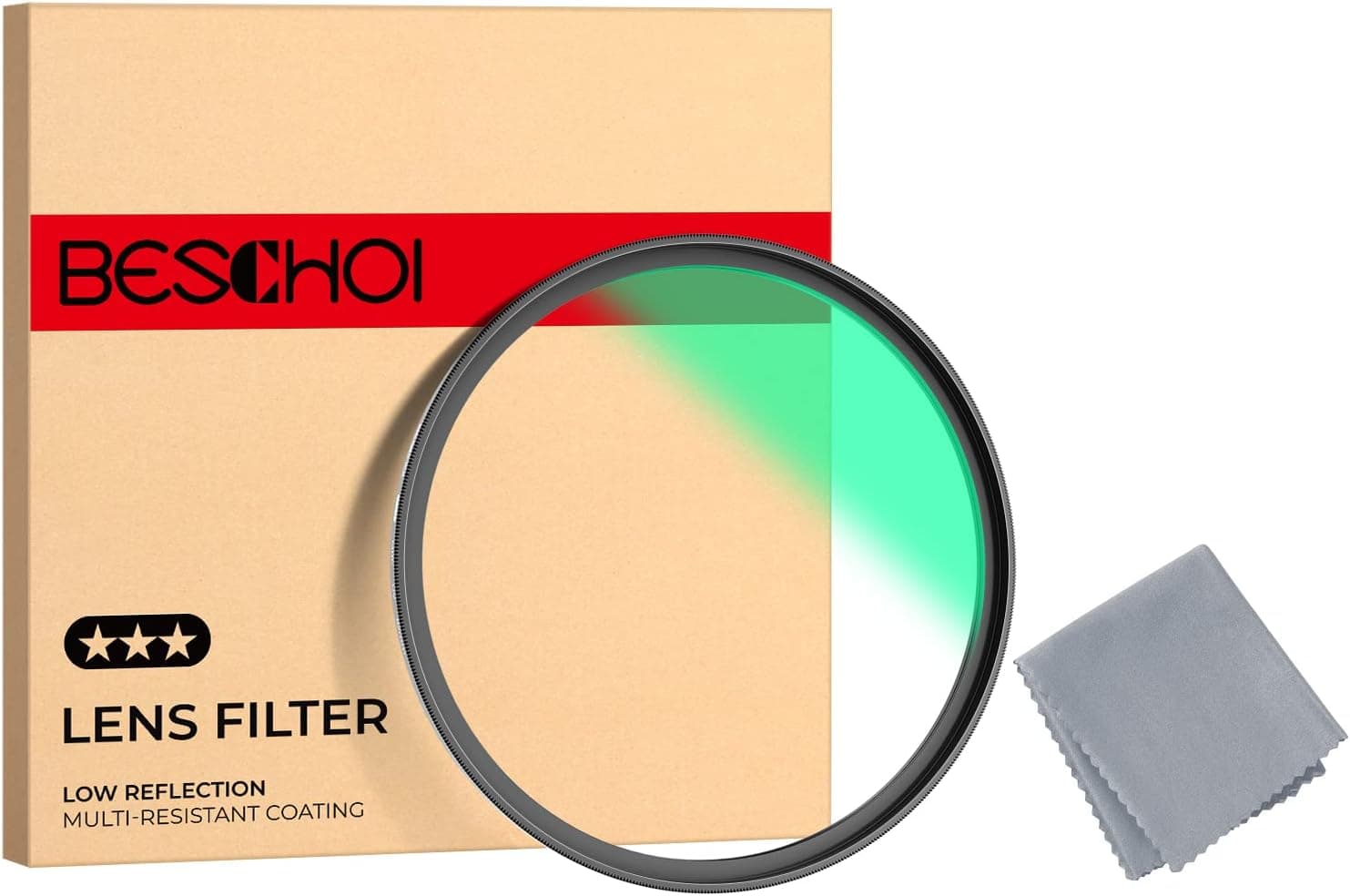 Beschoi 82mm MRC UV Protection Filter 30 Layer Multi-Resistant Nano Coatings/HD Optical Glass/Water Repellent/Scratch Resistant/Aluminum Alloy Ultra Slim Frame/Ultraviolet Filter