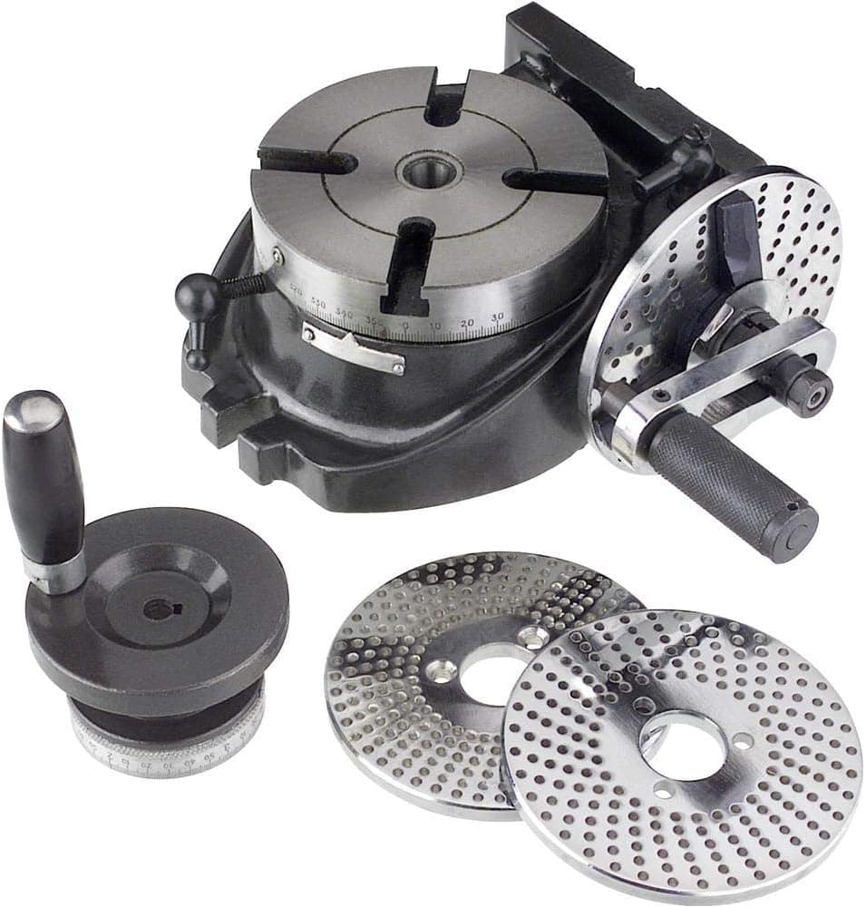 Grizzly H5940 Rotary Table with Indexing, 4-Inch