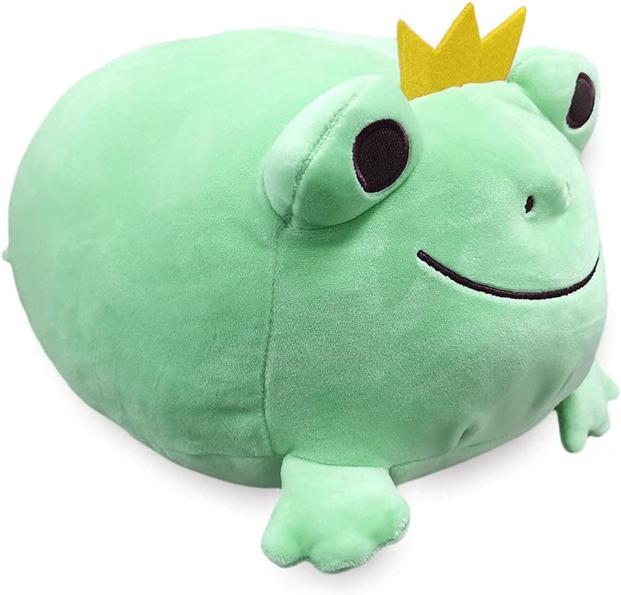 Stuffed Animal Frog Plush Toy Soft Frog Plush Pillow, Stretchy Plush Frog Adorable Stuffed Frog Cuddly Gift for Birthday Holiday
