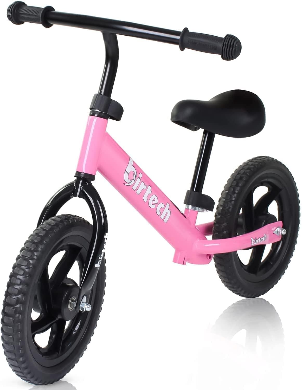 Balance Bike for 2,3,4 Years Old, Toddler Walking Bike No Pedal Balance Bike with Adjustable Handlebar and Seat, Red/Pink/Black/Blue